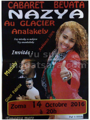 Nazya avec Manaly‍ & Ginot Fabrice‍ - cabaret bevata Le Glacier Analakely‍