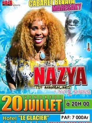 Nazya en cabaret Le Glacier Analakely