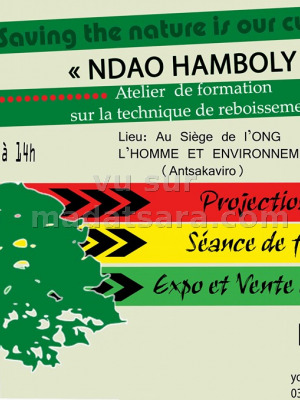 Ndao hamboly - atelier de formation sur la technique de reboisement - Ong Homme et Environnement Antsakaviro