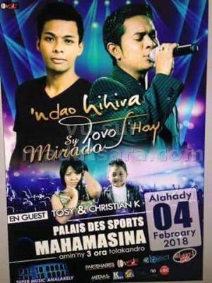 Ndao hihira Tovo j'hay sy Mirado Palais des Sports Mahamasina