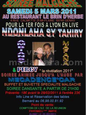 Ndondolahy et Tahiry à Lyon au restaurant Le Brin d'Herbe