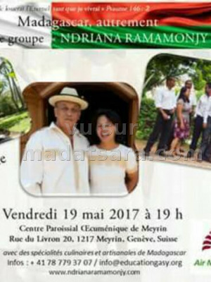 Ndriana ramamonjy‍ en concert Centre Paroissial Oecuménique de Méyrin Genève