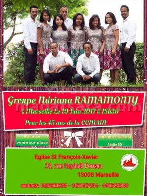 Ndriana ramamonjy‍ en concert - Eglise St François-Xavier Marseille