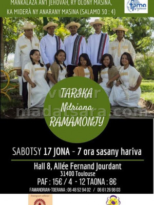 Ndriana ramamonjy‍ en concert Hall  8 Parc des expositions Toulouse‍