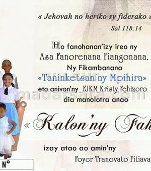 Ndriana ramamonjy‍ kalon'ny fahiny - Foyer Tranovato Fitiavana