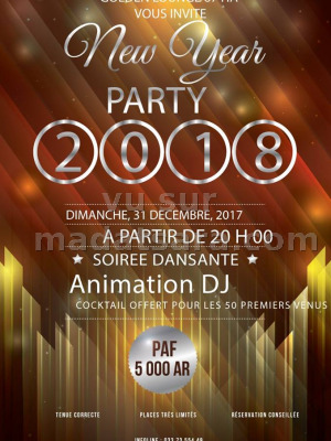 New Year party 2018 - Golden Lounge 67 Ha Nord Est‍