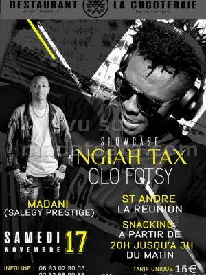 Ngiah Tax Olo Fotsy en show case Restaurant La Cocoteraie