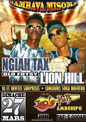 Ngiah Tax Olo Fotsy & Lion Hill au jao's Pub