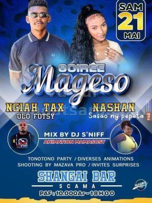 Ngiah Tax Olo Fotsy & Nashan soirée Mageso - Shangai Bar Scama
