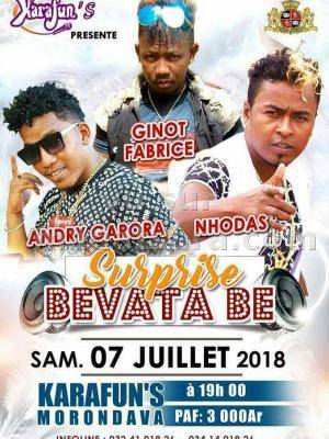 Nhodas, Ginot Fabrice, Andry Garora Surprise bevata be Karafun's Karaoke