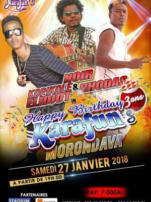 Nhodas, Noir, Elidiot en show case Karafun's Karaoke