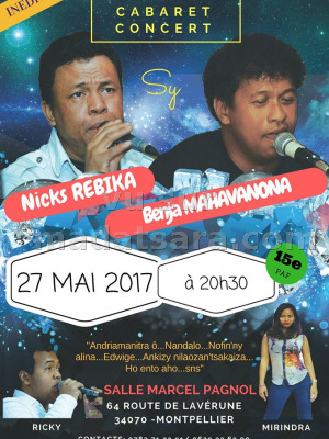 Nicks & Benja - Maison pour tous marcel Pagnol Montpellier‍ cabaret concert