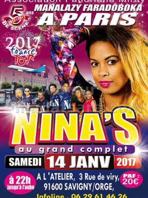 Nina's‍ au grand complet en concert à Atelier Savigny Sur Orge