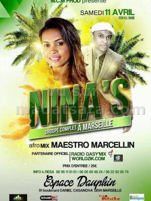 Nina's groupe complet à Marseille afro mix Maestro Marcellin