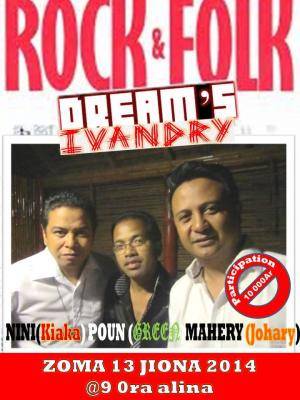 Nini (Kiaka), Poun (Green) et Mahery (Johary) - Rock et Folk au Dream's Ivandry