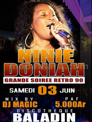 Ninie Doniah‍ grande soirée retro 90 - Baladin Sambava‍