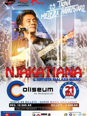 Njakatiana‍ en concert Coliseum Antsonjombe‍