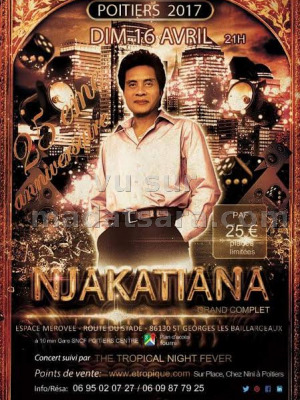 Njakatiana‍ en concert Espace Merovee Saint Georges Les Baillargeaux‍