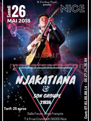 Njakatiana‍ en concert Forum Jorge François Nice‍