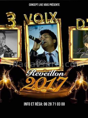Njakatiana‍, Mahery‍ & Tovo j'hay‍ - les 3 voix d'Or - Réveillon 2017