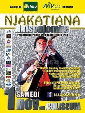 Njakatiana en concert au Coliseum