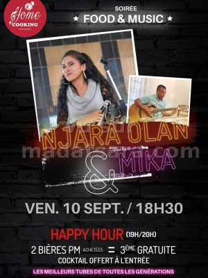 Njara Olan‍ & Mika - Soirée food & music - Home Cooking By-Pass
