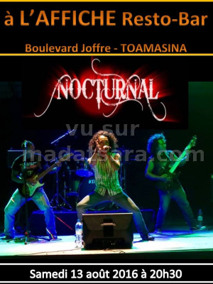Nocturnal en concert à l'Affiche Resto Bar Toamasina