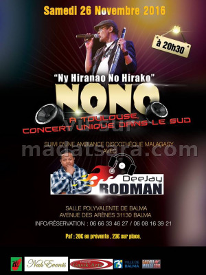Nonoh‍ en concert à Salle Polyvalente Balma Toulouse‍ avec DJ Rodman‍