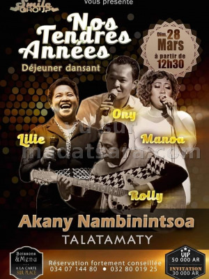 Nos tendres années - Espace Nambinintsoa Talatamaty‍ avec Ony Rakotomalala‍ Rolly‍ Lilie‍ Manoa‍