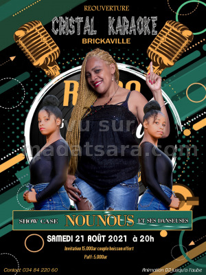 Nounous‍ show case Cristal Karaoke Brickaville‍