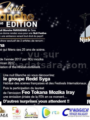 Nuit blanche 11ème édition - Salon Firat Saint-Germain Les Corbeil‍ avec Njakatiana‍ , Shyn‍