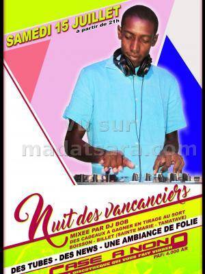 Nuit des vacanciers Discothèque Case A Nono Sainte-Marie