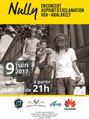 Nully‍ en concert Le Point d'Exclamation‍ Hotel de l'Avenue (HDA) Analakely‍