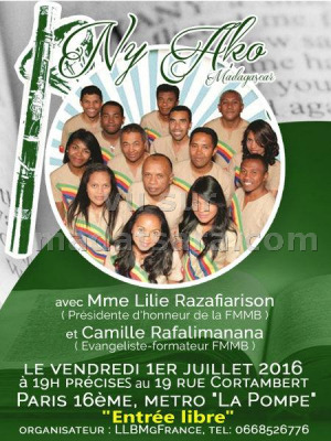 Ny Ako en concert à Paris 16ème