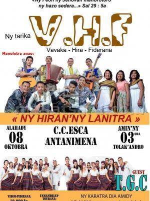Ny hiran'ny lanitra avec Vavaka Hira Fiderana (V.H.F) au CCESCA Antanimena