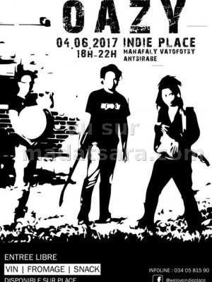 Oazy‍ en concert Indie Place Vatofotsy Antsirabe‍