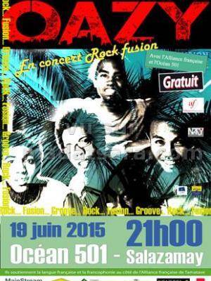 Oazy en concert Rock Fusion à Ocean 501 Salazamay