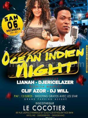 Ocean Indien Night Madagascar avec Lianah au discothèque Le Cocotier