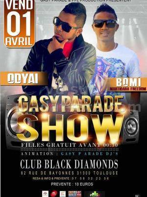 Odyai & Bomi Martiora Freedom - Gasy Parade show au Club Black Diamonds Toulouse