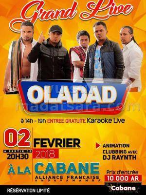 Oladad en concert La Cabane Live