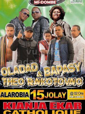 Oladad, Bapasy et Théo Rakotovao concert Kianja EKar catholique