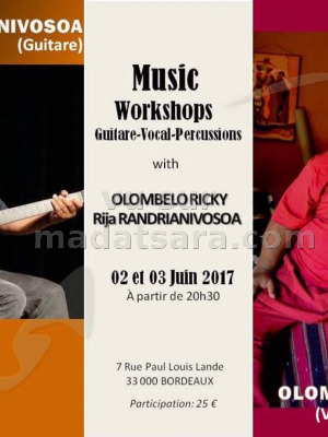 Olombelo ricky‍ avec Rija Randrianivosoa‍ - en concert Bordeau