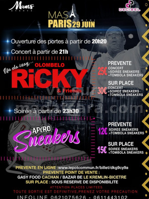 Olombelo ricky‍ - Salle MAS Paris‍