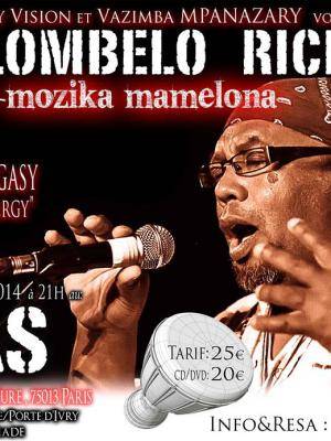 Olombelo-Ricky mozika mamelona en concert à Paris