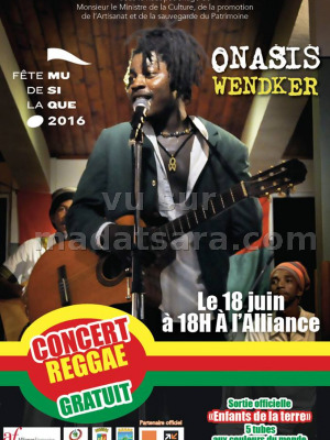 Onasis Wendker - fête de la musique - Alliance Française de Diégo