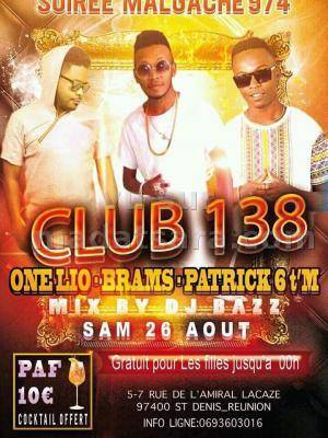 One Lio, Brams, Patrick en show case au Club 138 - La Réunion
