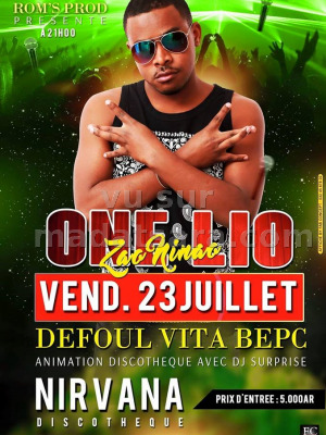 One Lio en concert au Nirvana Discothèque