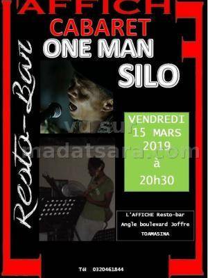 One man Silo Affiche Resto Bar Toamasina