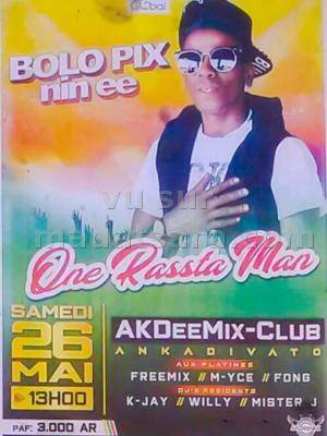 One Rassta Man en show case AkDee mix Club Ankadivato