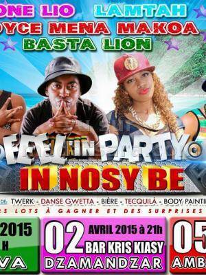 One Lio, Lamtah, Joyce Mena Makoa, Basta Lion - Feel in party In Nosy Be à Dzamandzar Bar kris Kias